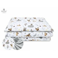 Set pentru bebelusi 6+1 piese MimiNu 120x60 cm Forest Friends Beige - 5