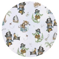 Set pentru bebelusi 6+1 piese MimiNu 120x60 cm Pirates Blue - 1