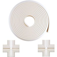 Set rola protectie multifuntionala Xxl de 6m si 8 aparatori moi pentru colturi Bambinice alb - 4