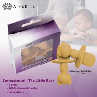 Set tacamuri din silicon AppeKids The Little Bear Honey - 2