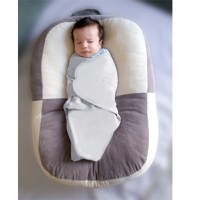 Sistem de infasare din bumbac 0-3 luni BabyJem Swaddle Gri - 2