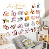 Sticker decorativ pentru copii autoadeziv Alfabetul Animalelor 65 x 100 cm - 3