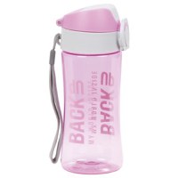 Sticla de apa pentru copii 400 ml plastic roz - 1