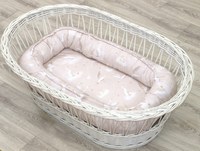 Suport de dormit Babynest reversibil 70x45 cm bumbac gasca bej - 2