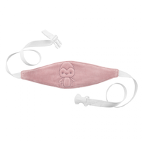 Suport sustinere cap pentru scaun auto BabyJem Strap Pinguin Pink - 2