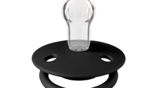 Suzeta de lux silicon Bibs tetina rotunda marime universala 0-3 ani Black