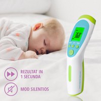 Termometru noncontact multifunctional 6in1 Easycare Baby cu infrarosu albastru - 2