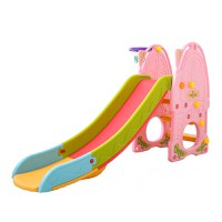 Tobogan Nichiduta Pink Play and Slide 2in1 cu cos de baschet - 2