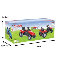 Tractor cu pedale Pilsan Mega Red - 2