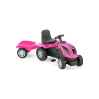 Tractor cu pedale si remorca Micromax MMX Pink - 6