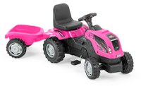 Tractor cu pedale si remorca Micromax MMX Pink - 1