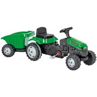 Tractor cu pedale si remorca Pilsan Active with Trailer 07-316 green - 4