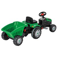 Tractor cu pedale si remorca Pilsan Active with Trailer 07-316 green - 1