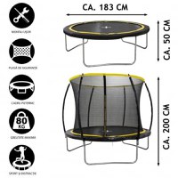 Trambulina cu plasa de siguranta Dunlop 183x50 cm - 2