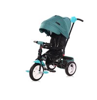 Tricicleta multifunctionala 4 in 1 Jaguar Air Green Luxe cu maner cu control parental, scaun rotativ, spatar reglabil pe 2 pozitii, roti mari silentioase, din cauciuc cu camera - 3