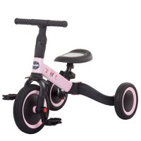 Tricicleta si bicicleta Chipolino Smarty 2 in 1 light pink - 6