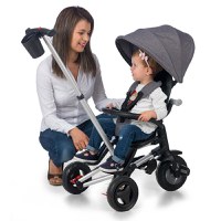 Tricicleta ultrapliabila cu roti Eva Qplay Nova negru - 2