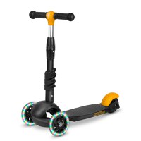 Trotineta 3 in 1 Ricokids cu roti cu LED Cubi 765500 negru - portocaliu - 9