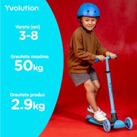 Trotineta cu 3 roti Yvolution Y Glider kiwi blue - 5