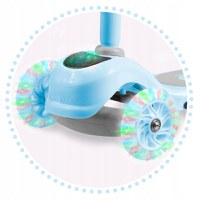 Trotineta cu inaltime reglabila si roti cu lumini LED Ricokids Piko Albastru - 2