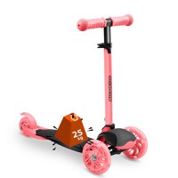 Trotineta cu roti cu led Ricokids Loco roz cu negru - 4