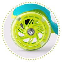 Trotineta cu roti cu led Ricokids Loco turcoaz - 4