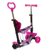 Trotineta Lorelli cu sezut,spatar si maner parental Draxter Pink Galaxy - 7