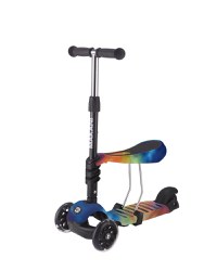 Trotineta Makani 3 in 1 Ride and Skate Rainbow - 1