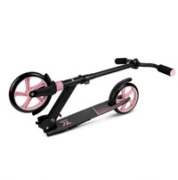 Trotineta pliabila cu amortizor City Scooter negru si roz - 12