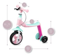 Trotineta transformabila 2 in 1 MoMi Elios Pink - 2