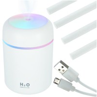 Umidificator de aer cu USB si lumini LED Alb - 9