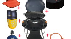 Pachet Complet O-grill 500 + Masa O-grill + Kit furtun GPL 1.5m Ceas butelie + Geanta de transport + Husa de protectie + Butelie Compozit 26.2L