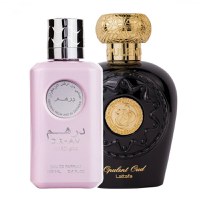 Pachet 2 parfumuri Best Seller, Dirham Wardi 100 ml pentru ea si Opulent Oud 100 ml pentru el - 1