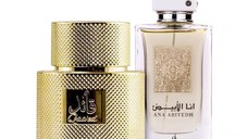 Pachet 2 parfumuri Qaaed 100 ml si Ana Abiyedh White 60 ml