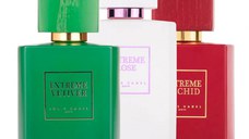 Pachet 3 parfumuri, Louis Varel Extreme Orchid, Extreme Rose 100 ml si Extreme Vetiver 100 ml