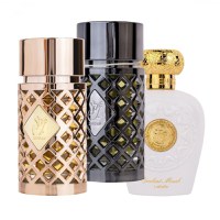 Pachet parfumuri best seller, Jazzab Gold 100 ml + Jazzab Silver 100 ml + Opulent Musk 100 ml - 1