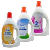 Pachet promo: 2x1,25L detergent de rufe lichid Paiso: Floral Bouquet, Pure Clean, 1x1,25L Balsam de rufe Lily & Jasmine - 1