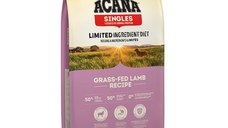 ACANA Singles Grass-Fed Lamb, Miel și Mere, hrană uscată monoproteică fără cereale câini, 11.4kg