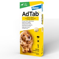 ADTAB, deparazitare externă câini, comprimate masticabile ADTAB, deparazitare externă câini, M(11 - 22kg), comprimate masticabile, 450mg x 1buc - 1