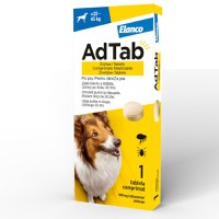 ADTAB, deparazitare externă câini, comprimate masticabile ADTAB, deparazitare externă câini, M-L(22 - 45kg), comprimate masticabile, 900mg x 1buc - 1