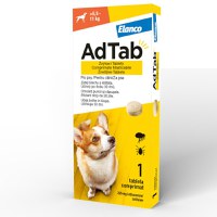 ADTAB, deparazitare externă câini, comprimate masticabile ADTAB, deparazitare externă câini, S(5.5 - 11kg), comprimate masticabile, 225mg x 1buc - 1