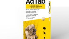 ADTAB, deparazitare externă câini, comprimate masticabile ADTAB, deparazitare externă câini, XS(1.2 - 2.5kg), comprimate masticabile, 56.25mg x 1buc