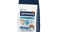 ADVANCE Light Medium, M, Pui, hrană uscată câini, obezitate, 12kg