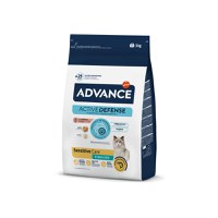 ADVANCE Sensitive Care, Somon, hrană uscată pisici, sistem digestiv, 3kg - 1