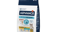 ADVANCE Sensitive Care Sterilised, Somon, hrană uscată pisici sterilizate, sistem digestiv, 1.5kg