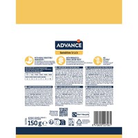 ADVANCE Sensitive Snack, XS-XL, Somon, hrană uscată câini, sistem digestiv, 150g - 3