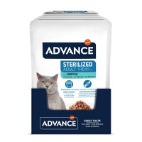 ADVANCE Sterilised, Cod, hrană umedă pisici sterilizate, (în sos) ADVANCE Sterilised, Cod, plic hrană umedă pisici sterilizate, (în sos), 85g - 4