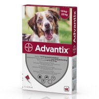 ADVANTIX, deparazitare externă câini, pipetă repelentă ADVANTIX 250, deparazitare externă câini, pipetă repelentă, M(10 - 25kg), 1buc - 1