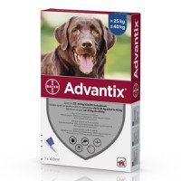 ADVANTIX, deparazitare externă câini, pipetă repelentă ADVANTIX 400, deparazitare externă câini, pipetă repelentă, L(25 - 40kg), 1buc - 1