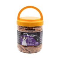 AGILITY Cubulețe Afumate, XS-XL, Rață, găletușa recompense câini, 500g - 1